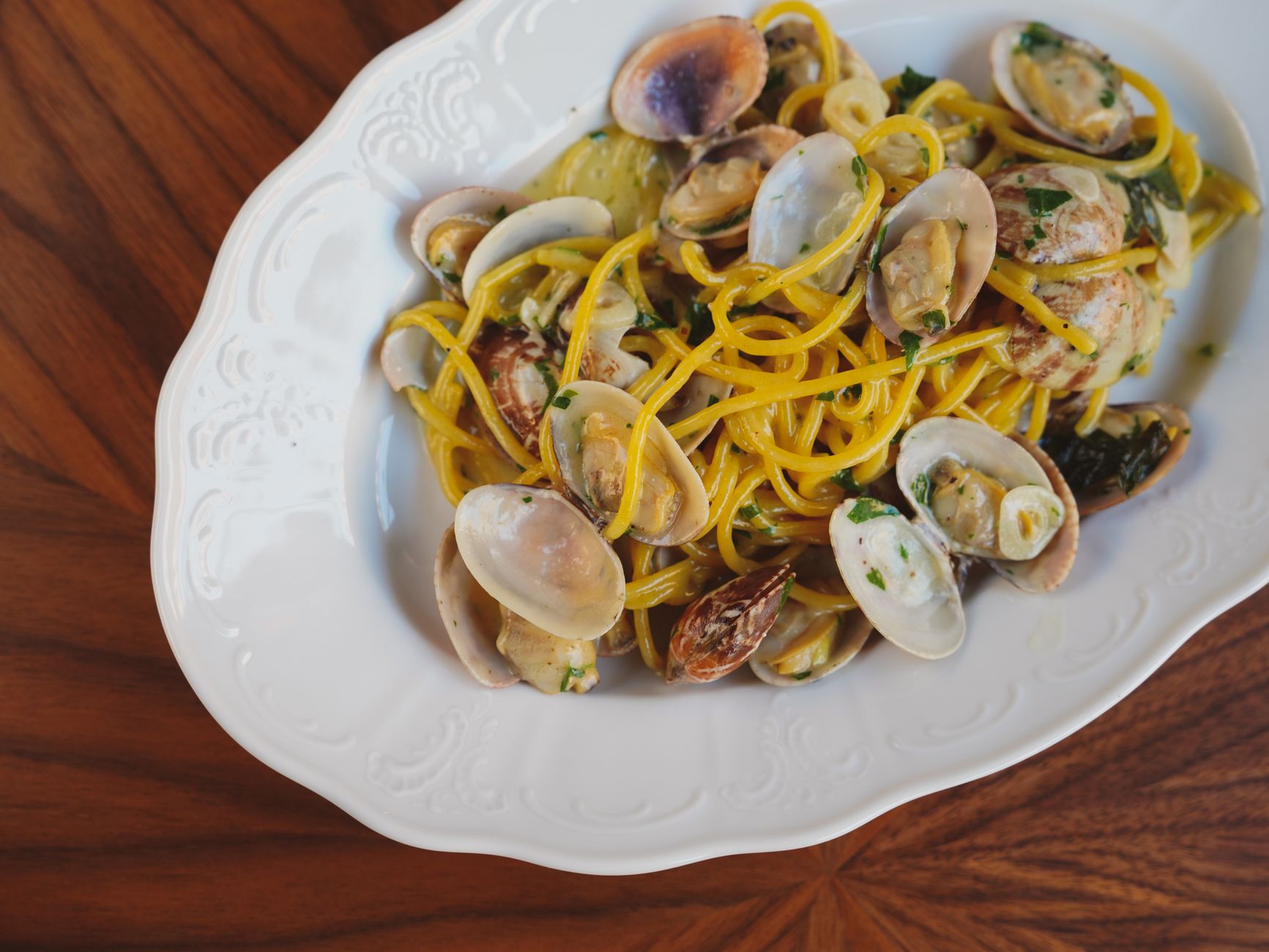 Hausgemachte Pasta, frisch zubereitet.